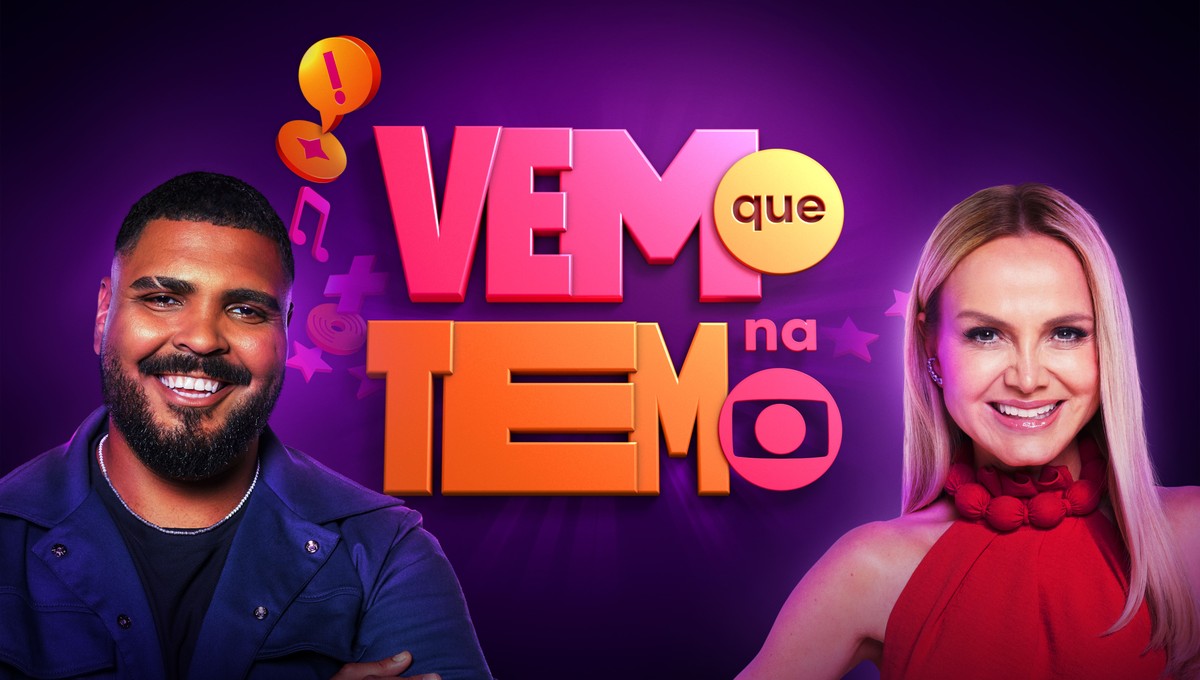 No ‘Vem que tem na Globo’, Eliana e Paulo Vieira comandam game show